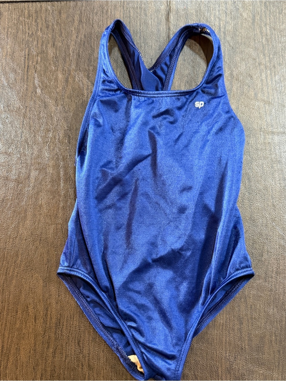 Speedo Kids One Piece Swim Suit. Navy Sz 4
